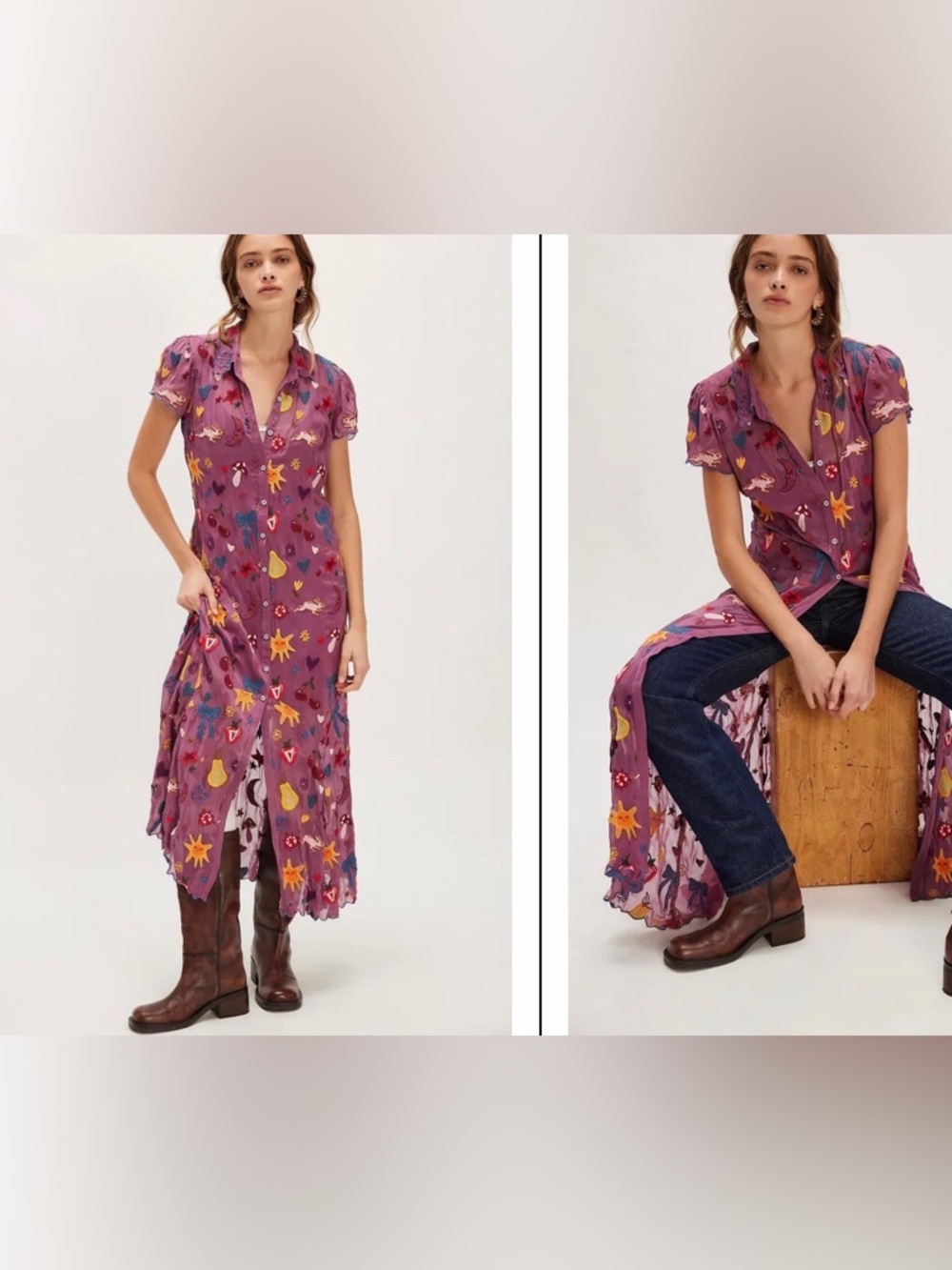 Free People Picture Book Maxi Dress 🔥 Size L